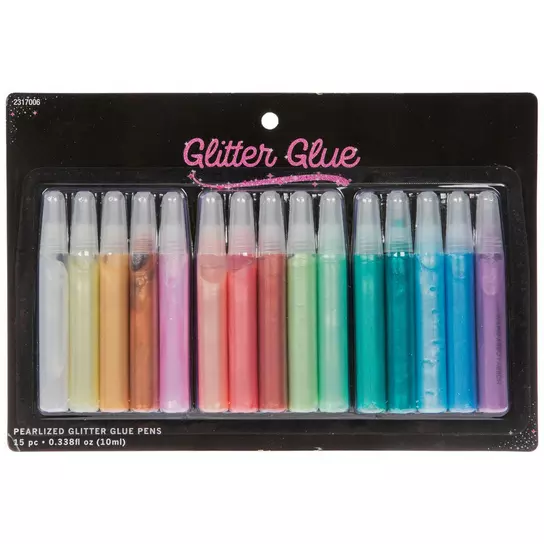 Pearlized Glitter Glue Pens, Hobby Lobby